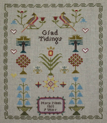 The Mary Noah 1860 Glad Tidings Sampler