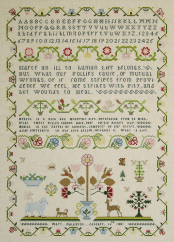 The Mary Phillipson Sampler 1801