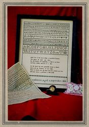The Sarah Tomlinson Sampler, 1835