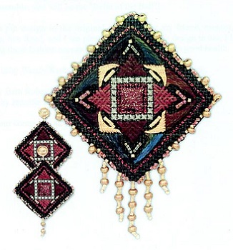 The Scheherazade Pin & Earring Set