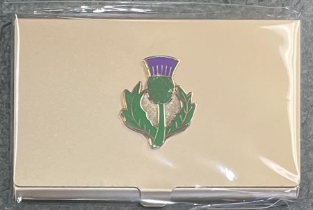 Thistle On Gold Bead and Needle Case