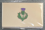 Thistle On Gold Bead and Needle Case