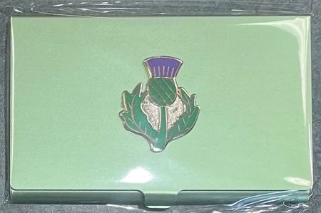 Thistle On Green Bead and Needle Case