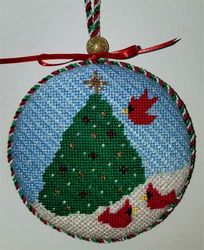 Three Cardinals Ornament