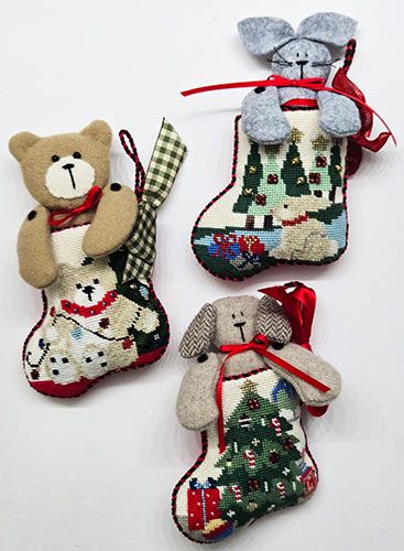 Three Socks w/critters