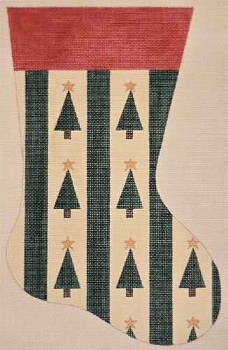 Trees with Stripes Midi-Stocking