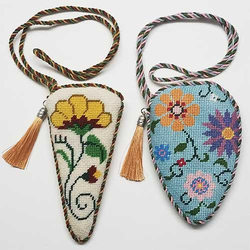 Two Floral Scissors Cases