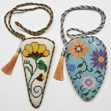 Two Floral Scissors Cases