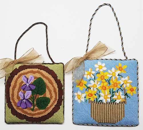 Two Flower Ornaments