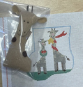 Two Giraffes Mini Sock