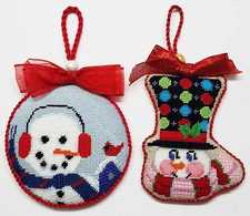 Two Happy Snowmen and a Friend