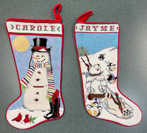 Two Snowy Stockings