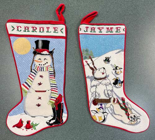 Two Snowy Stockings