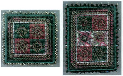 Two Vineyard Holiday Quilt Patch Pins
