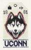 UConn Husky Travel Tag