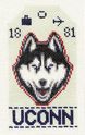 UConn Husky Travel Tag