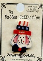 Uncle Sam Bunny Button