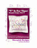 "V" Is For Viper Pillow