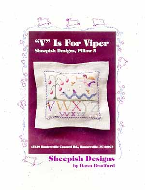 "V" Is For Viper Pillow