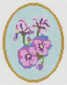 Violets and Primrose Oval