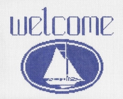 Welcome Sign w/ Sailboat