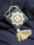 White Diamonds Ornament (Green)