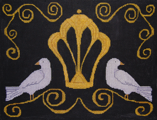 White Doves and Crown