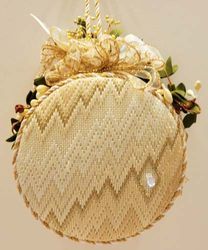 Cream, Gold, Boxed, and Large