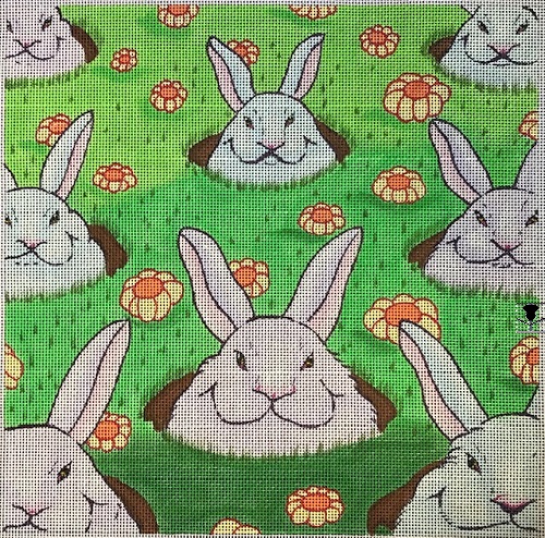 White Rabbits In Holes
