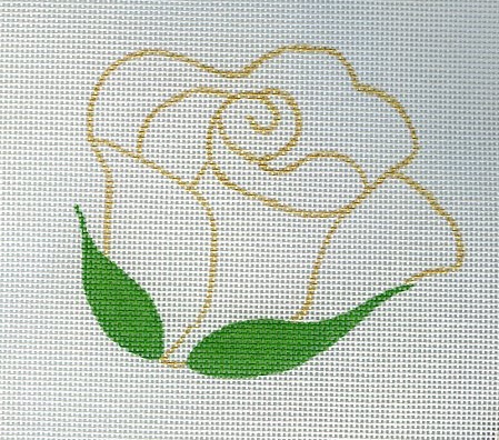 White Rose w/ Stitch Guide