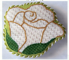 White Rose w/ Stitch Guide