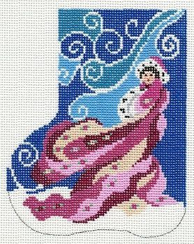 Windswept Art Deco Lady Mini Sock