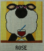 Wine Coaster Rose