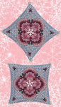 Winter Rose Petite Flower Cushion