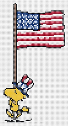 Woodstock with Flag