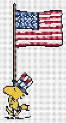 Woodstock with Flag