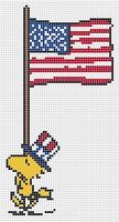 Woodstock with Flag