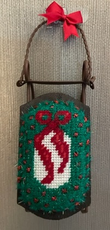 Wreath and Sled - Click to enlarge Wreath and Sled
