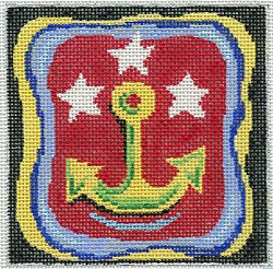 Yellow and Green Anchor