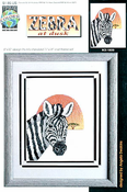 Zebra at dusk