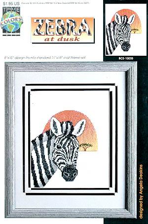 Zebra at dusk