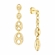 Earrings:  Puffed Mariner Link Earrings 14K Yellow Gold 1 7/16 inches long