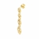 Earrings:  Puffed Mariner Link Earrings 14K Yellow Gold 1 7/16 inches long