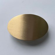 Solid Brass Oval Blank Belt Buckle BS024