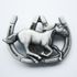 Boucle De Ceinturon Western Cheval USA - GURTELSCHNALLE Argent Homme