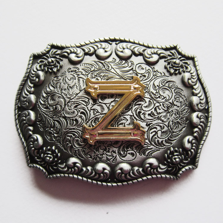 Jeansfriend Original Western Cowboy Initial Letter Z Belt Buckle