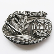 Vintage American Hero Firefighter Belt Buckle Gurtelschnalle Boucle de ceinture BUCKLE-3D039AS