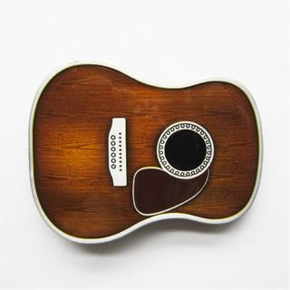 New Vintage Enamel Guitar Head Music Belt Buckle Gurtelschnalle Boucle de ceinture BUCKLE-MU071