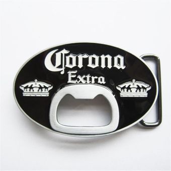 Black Enamel Bottle Opener Belt Buckle OC019BK
