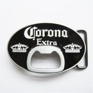 Black Enamel Bottle Opener Belt Buckle OC019BK
